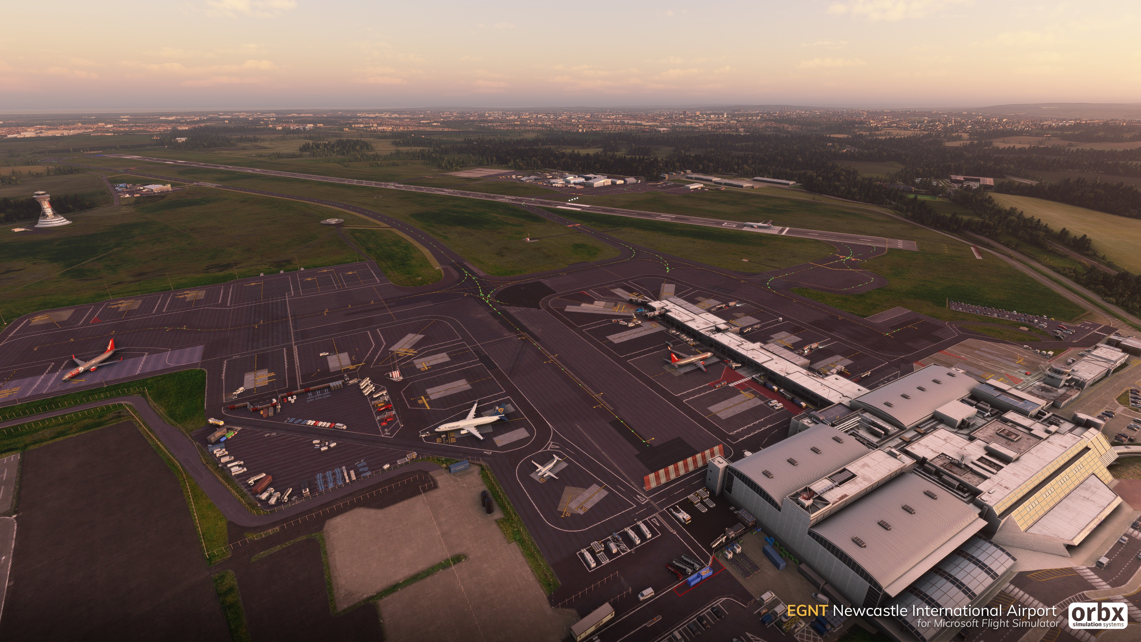 Orbx Previews Newcastle International Airport for X-Plane and MSFS